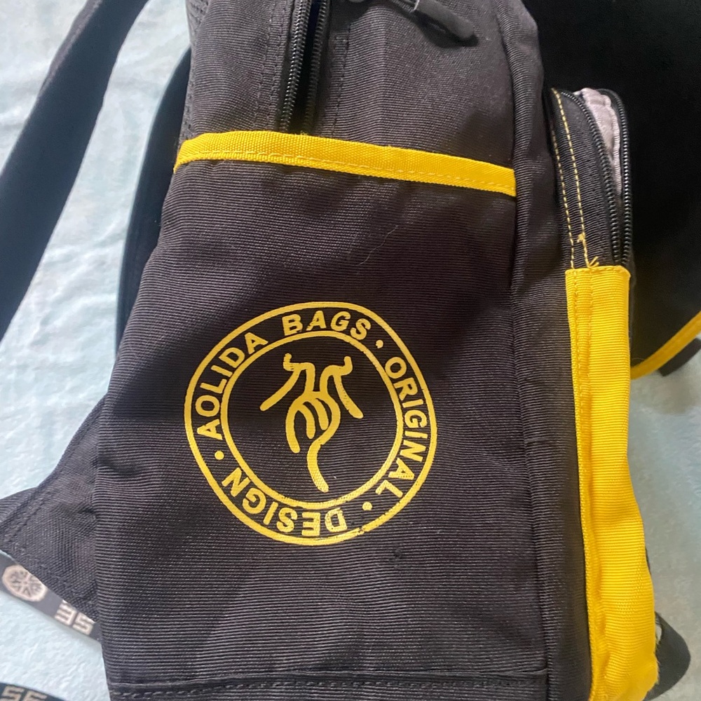 Black and Yellow Kids Backpack+ Pencils Case - Picture 4 of 15